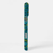 Vlieg, vlieg dragonfly op blauw iPhone hoesje (Rechterkant)