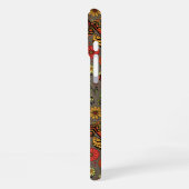 Vlieg, vlieg dragonvlieg op bruin iPhone hoesje (Linkerkant)