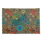 Vlieg, vlieg dragonvlieg op bruin kussensloop (Achterkant-Rechts)