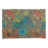 Vlieg, vlieg dragonvlieg op bruin kussensloop (Voorkant-Rechts)