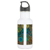 Vlieg, vlieg dragonvlieg op bruin waterfles (Achterkant)