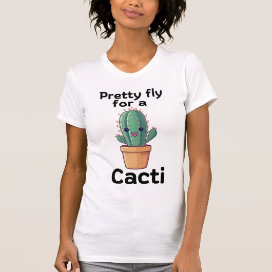  vlieg voor een Cacti T-shirt (Voorkant)
