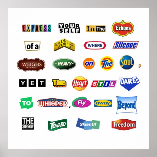 Vlieg voorbij het verdriet poster (Voorkant)