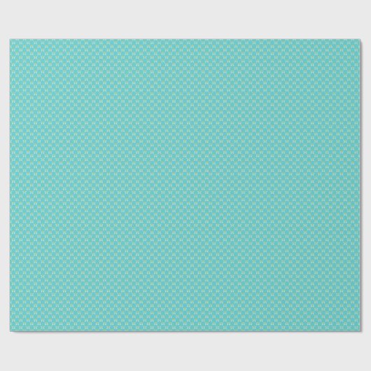 Vlieg weg Blauwgroen en Gold Wrapping Paper Cadeaupapier (Vlak)