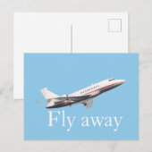 Vlieg weg briefkaart (Voorkant / Achterkant)