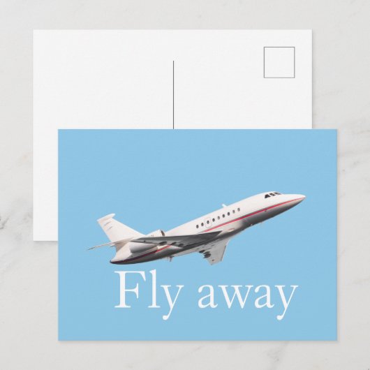 Vlieg weg briefkaart (Voorkant / Achterkant)