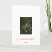 Vlieg weg met mij Dragonfly Valentijn Feestdagen Kaart (Achterkant)