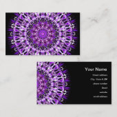 Vlieg weg Paarse caleidoscoop Visitekaartje (Voorkant / Achterkant)