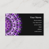 Vlieg weg Paarse caleidoscoop Visitekaartje (Achterkant)