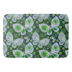Vlieg weg Paisley Butterfly Print groen Badmat