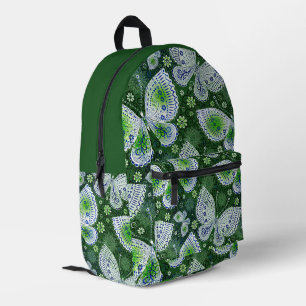 Vlieg weg Paisley Butterfly Print groen Bedrukte Rugzak