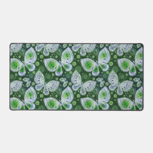 Vlieg weg Paisley Butterfly Print groen Bureaumat