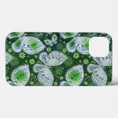 Vlieg weg Paisley Butterfly Print groen Case-Mate iPhone Case (Achterkant (horizontaal))