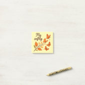 Vlieg zacht - Autumn Butterflies Post-it Notes (Op bureau)