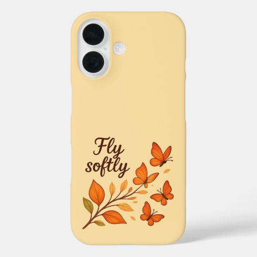 Vlieg zacht iPhone hoesje (Achterkant)