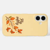 Vlieg zacht iPhone hoesje (Achterkant (horizontaal))