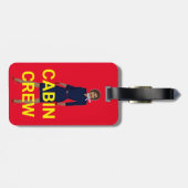 VLIEGAANWEZIG CABINEBEMANNING STEWARDESS MELANT BAGAGELABEL (Achterkant horizontaal)