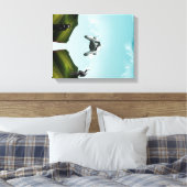 vliegauto canvas afdruk (Insitu (Slaapkamer))