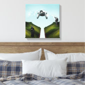 vliegauto canvas afdruk (Insitu (Slaapkamer))