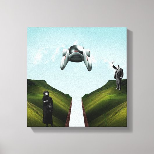 vliegauto canvas afdruk (Voorkant)