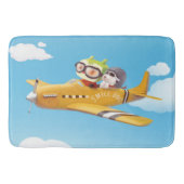 Vliegavontuur met hond badmat (Voorkant)