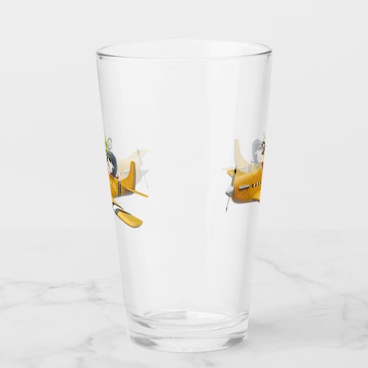 Vliegavontuur met hond glas (Links)