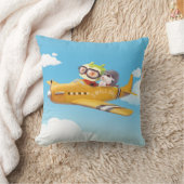 Vliegavontuur met hond kussen (Deken)