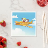 Vliegavontuur met hond servet (Insitu)