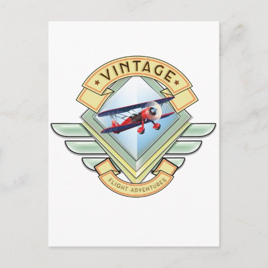  vliegbadge briefkaart (Voorkant)