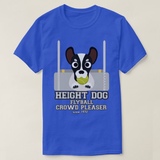vliegbalhoogte hond t-shirt (Design voorkant)