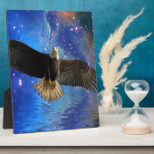 Vliegbalkadelaar en ruimtevernevelkunst fotoplaat (Zijkant)