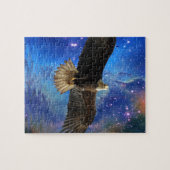 Vliegbalkadelaar en ruimtevernevelkunst legpuzzel (Horizontaal)