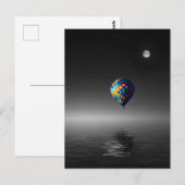 Vliegballon selectieve minimalistische fotografie briefkaart (Voorkant / Achterkant)