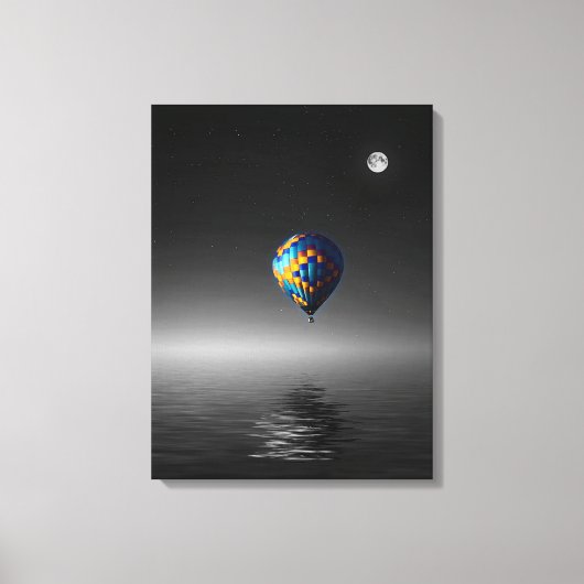 Vliegballon selectieve minimalistische fotografie canvas afdruk (Voorkant)