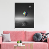 Vliegballon selectieve minimalistische fotografie canvas afdruk (Insitu (Woonkamer))
