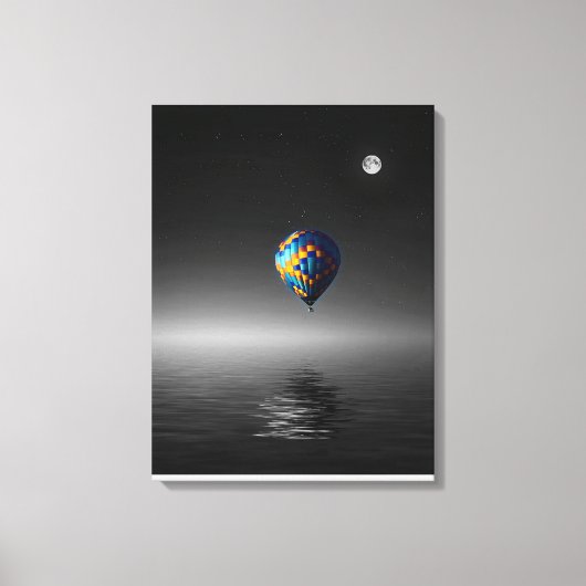 Vliegballon selectieve minimalistische fotografie canvas afdruk (Voorkant)
