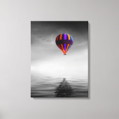 Vliegballon selectieve minimalistische fotografie canvas afdruk (Voorkant)
