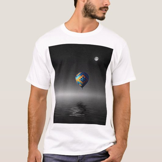 Vliegballon selectieve minimalistische fotografie t-shirt (Voorkant)