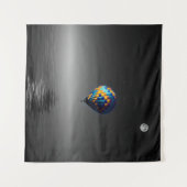 Vliegballon selectieve minimalistische fotografie wandkleed (Voorkant (horizontaal))