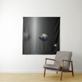 Vliegballon selectieve minimalistische fotografie wandkleed (In Situ (horizontaal))