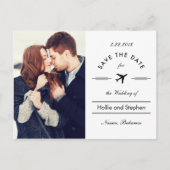 Vliegbestemming het Briefkaart Datum (Voorkant)