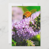 Vliegbiet 5 x 7 Uitdrukking/Wenskaart Bedankkaart (Achterkant)