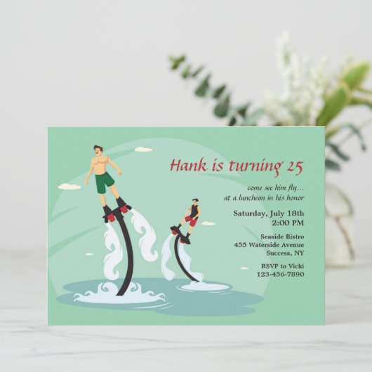 Vliegboarding  kaart (Staand voorkant)