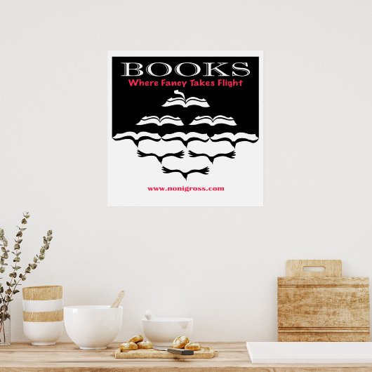 Vliegboekboeken Poster (Keuken)