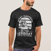 Vliegboot Fanboat RC Hydroplane Racing Swamp Boat  T-shirt (Voorkant)