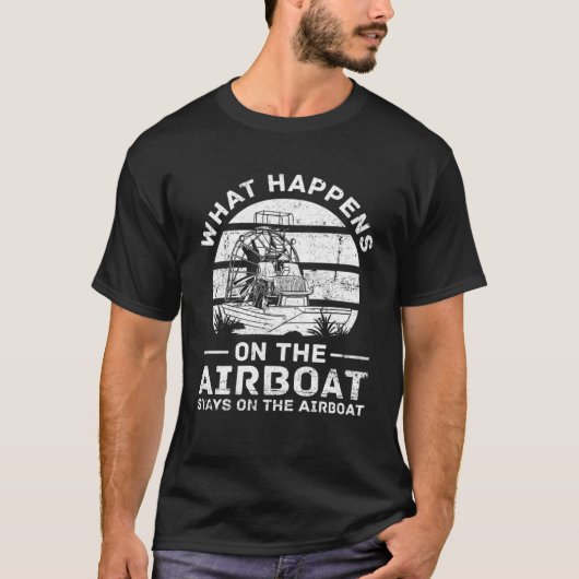 Vliegboot Fanboat RC Hydroplane Racing Swamp Boat T-shirt (Voorkant)