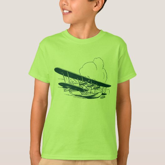 vliegboot t-shirt (Voorkant)