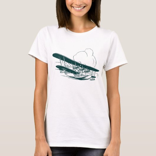 vliegboot t-shirt (Voorkant)