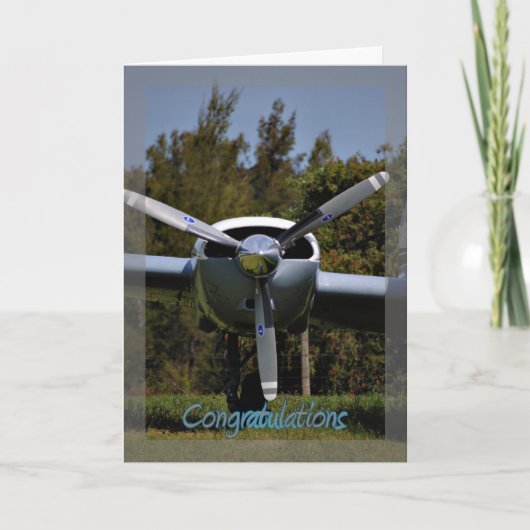 Vliegbrevet. Je vleugels krijgen. gelukwens Kaart (Voorkant)