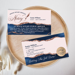 Vliegbrochure voor mobiele notaris- en leningsagen visitekaartje